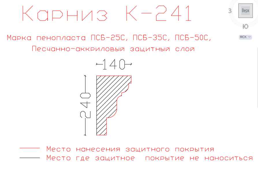 Фасадные Карнизы из Пенополистирола